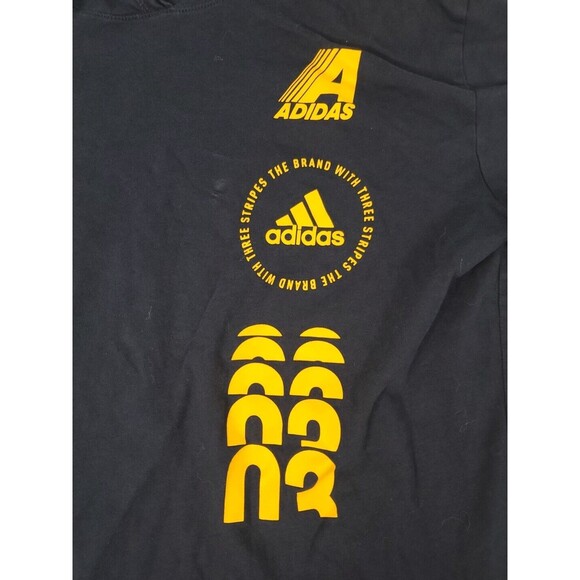 Adidas Hoodie t-shirt Kids Large Adult SM Blue Pull Over Cotton.‎  Athleisure - Picture 4 of 7